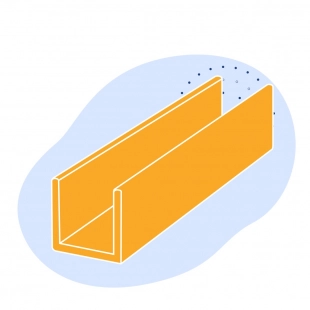 Алюминиевый швеллер 10x50x1.5x6000 мм В95 ГОСТ 8617-2018