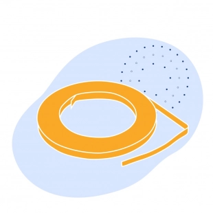 Лента с полимерным покрытием 0.32 мм ПВДФ ГОСТ 34180-2017