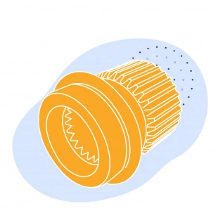 Шлицевая муфта 1100 мм 700 мм