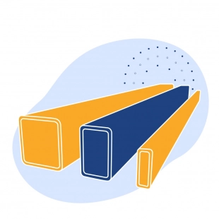 Труба профильная нержавеющая прямоугольная 100х80х2 мм AISI 430