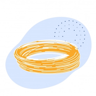 Канат одинарной свивки ТК 2.4 мм ГОСТ 3064-80