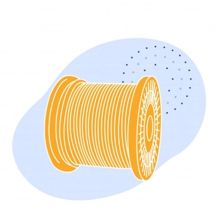 Стальной талевый канат 38 мм 6х31 (1+6/6+12)+7х7 (1+6) ГОСТ 16853-88