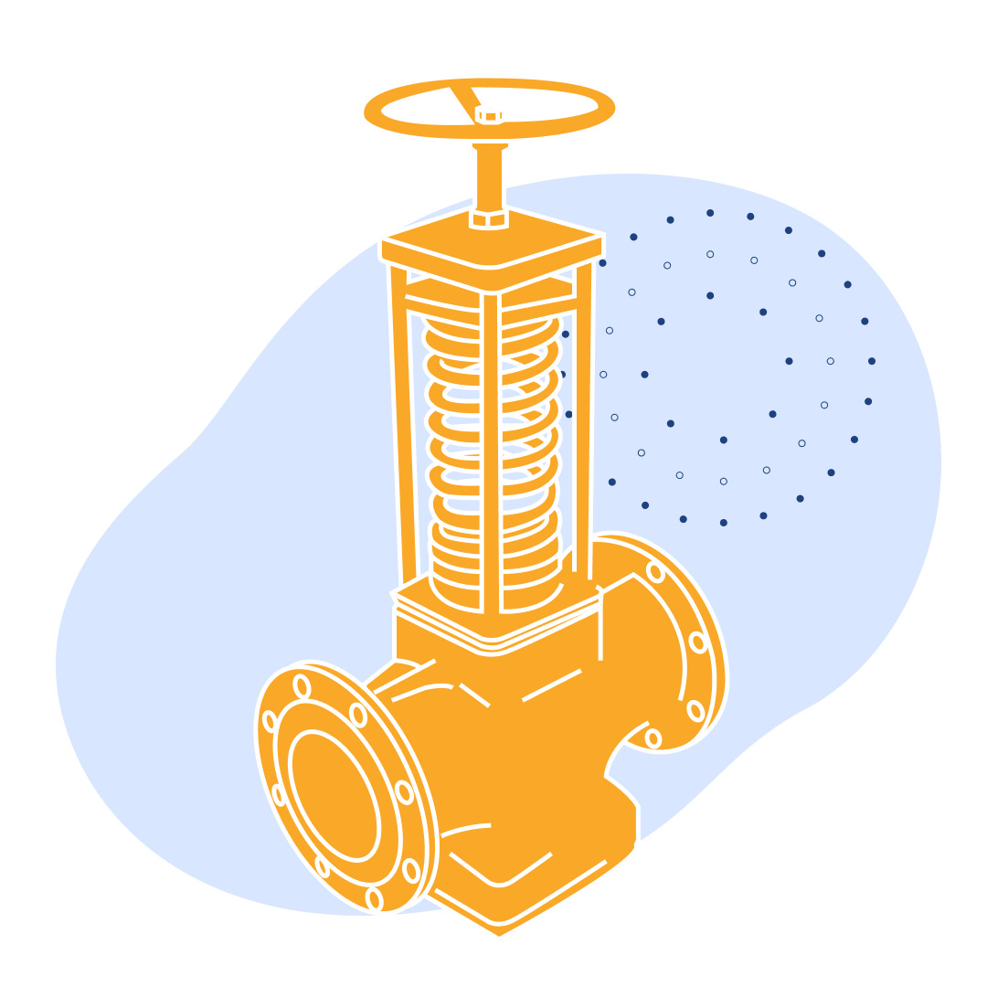 Регулятор давления чугунный фланцевый Ду 32 мм Ру 16 кгс/см2