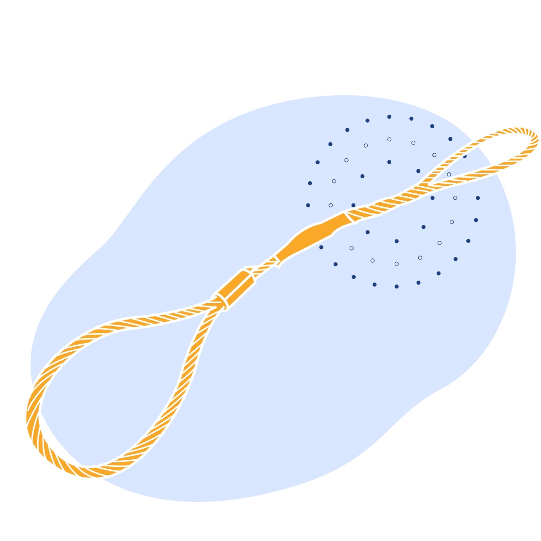 Строп грузовой канатный УСК1 10 т 2.5 м