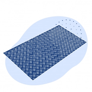 Алюминиевый рифленый лист даймонд 6х1000х2000 мм АМцС