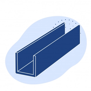 Алюминиевый швеллер 10x50x1.5x6000 мм В95 ГОСТ 8617-2018