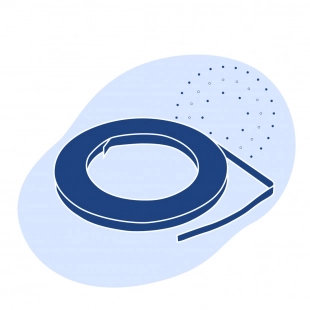 Лента с полимерным покрытием 0.32 мм ПВДФ ГОСТ 34180-2017