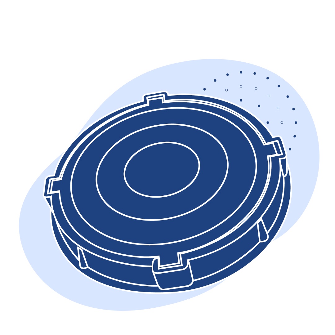 Люк полимерно-песчаный 73 мм 25 т 65 кг