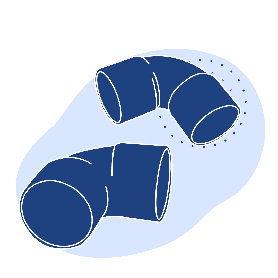 Отвод медный под прессовку 90° 8 мм Cu-DHP ГОСТ Р 52948-2008